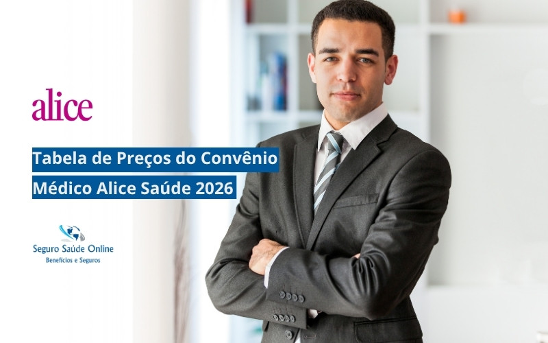 Tabela de Preço Convênio Médico Alice Saúde 2026